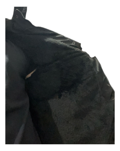 Campera Parka Corderito Impermeable Capucha Desmontable