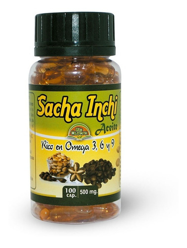 Aceite De Sacha Inchi 500 Mg. 100 Capsulas