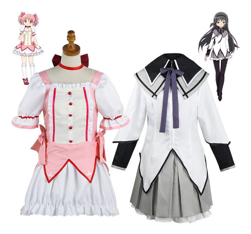 Disfraz Cosplay Anime De Chica Magica Akemi Homura Lolita