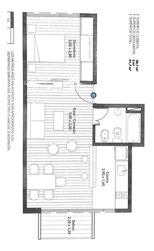 Venta Departamento Monoambiente Amoblado Con Cochera - Palermo Hollywood