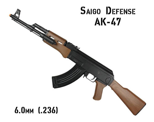 Airsoft Ak-47 Rifle Spring 6mm Saigo Defense Mais Barato