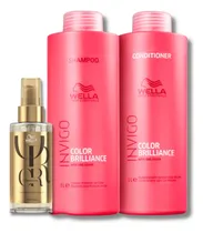 Comprar Kit Wella Brilliance Sh 1000ml + Cond 1000ml + Óleo 100ml