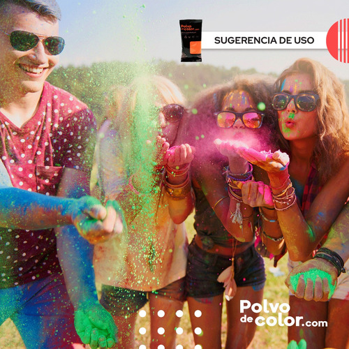 Imagen 4 de 7 de Shot Kit 35pzs - Polvo De Color Polvo Holi Fluorescente