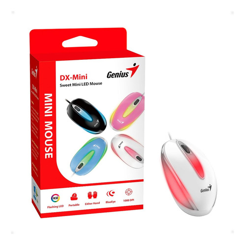 Mouse Genius Dx-mini Retroiluminación Led Rgb - Tcs