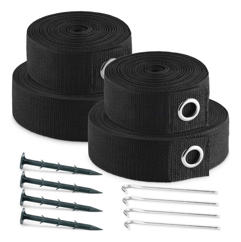 Navaris Set Cintas Campo De Voleibol - Kit De Cinta Negra De