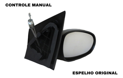 Retrovisor Palio Atractive Original Manual 2012 Prata Ld