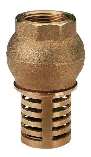 Válvula De Pie, Canastillo Y Retención De Bronce, 4 Pulgadas