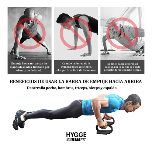 Imagen 6 de 10 de Barras Paralelas Push Up Entrenamiento Pecho Flexiones Gym