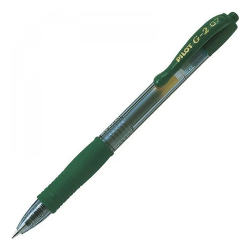 Pilot G2 Boligrafo Retractil Tinta Gel 0.7 Mm X Unidad Color de la tinta Verde Kaki 0.7 mm Color del exterior Caqui