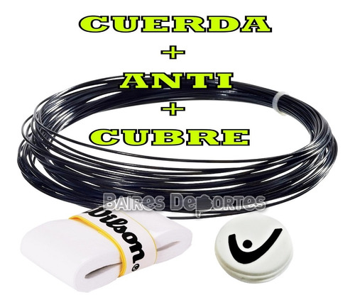 Set Cuerda Tenis Babolat Pro Xtreme + Anti + Cubre Encordado