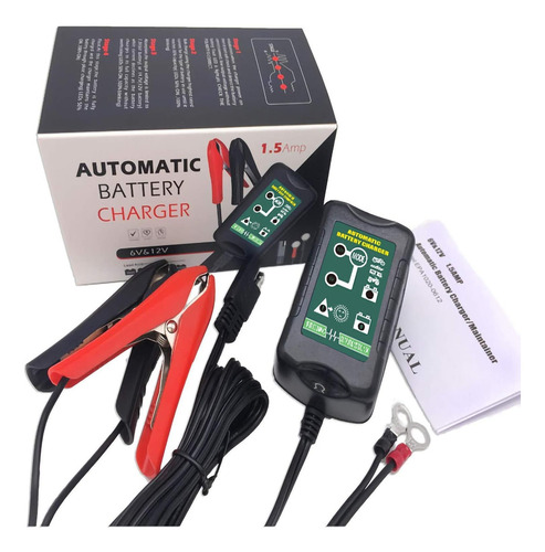Cargador Automático De Batería 12v 6v Para Coche Y Cortacésp