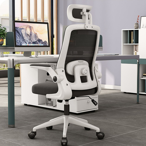 Jeeleeko Silla Gamer Oficina Ergonómica Inclinable Del Tapizado Malla Color Blanco Material Del Tapizado Algodón Color Blanco