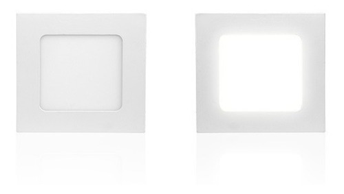 Painel Led 6w Lux Embutir Quad. 6500k - Taschibra.