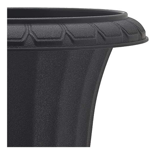 Arcadia Garden Products Pl50bk-2 Urna De Plástico De Lujo (p