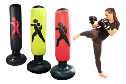 160 Cm Adultos Niños Boxeo Columna Inflable Bolsa De Boxeo