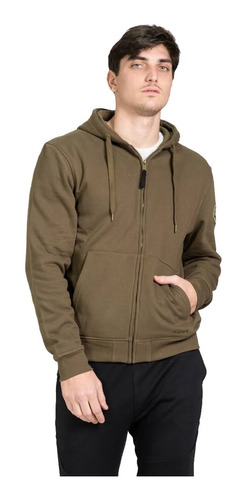 Campera Canguro Bordada Frisa Liviana Hombre Mistral 86008