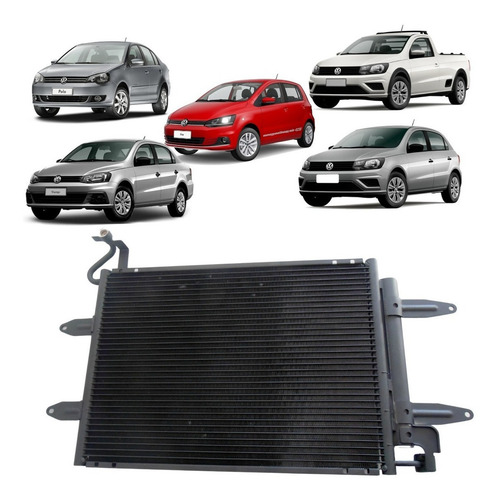 Condensador Ar Condicionado Vw Space Fox Crossfox Polo Fox