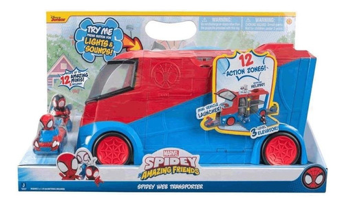 Carrinho Caminhao Spider Veiculo De Transporte Homem Aranha Cor Colorido