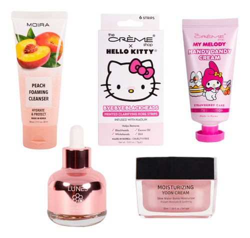 Set De 5 Piezas De Cuidado De La Piel Edición San Valentin
