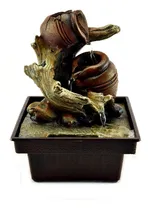 Comprar Fuente De Agua Chica 19cm Rustica Con Luz Led Deco Zen Zn