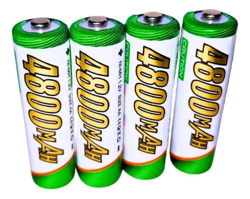 Pilas Aa Recargables Set X4 4800 Mah Doble Aa Nuevas 2024