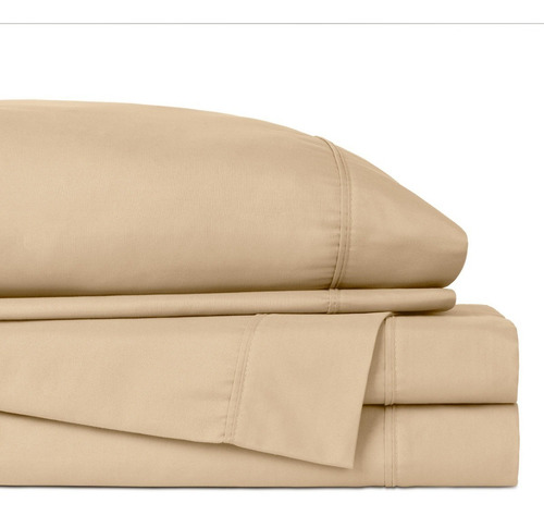Sábana Individual Microfibra Esquimal - Ultrasuave Color Beige - (I)