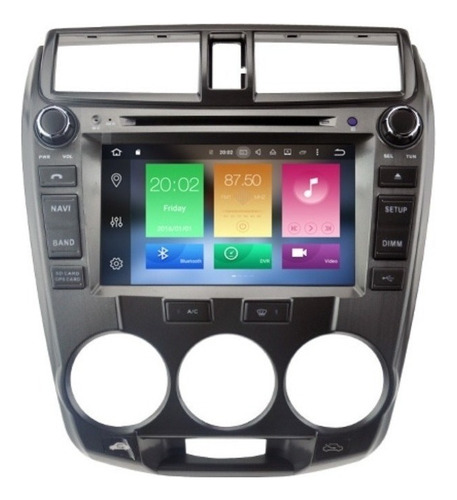 Honda City 2010-2013 Radio Dvd Gps Touch Hd Bluetooth Usb
