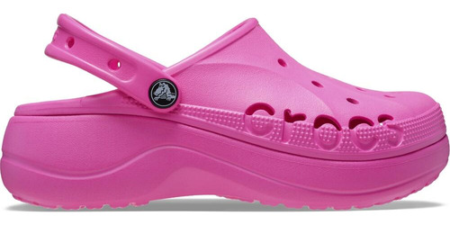 Sandália Crocs Baya Plataform Clog Electric Pink