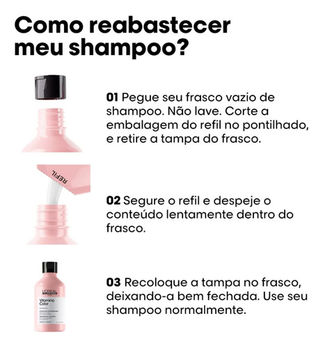 Kit L'oréal Vitamino Color Refil Shampoo 240ml + Cond 200ml