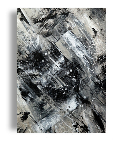 Cuadro Decorativo Canvas Arte Abstracto Tipo Oleo Negro50*60