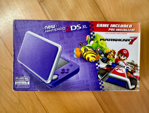 Nintendo New 2ds Xl Mario Kart 7 Bundle Cor Violeta Y Prata Violeta