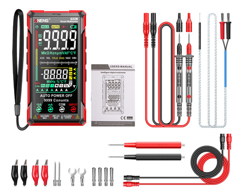 Multímetro Digital De Pantalla Grande Con Control Táctil