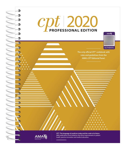 Libro Cpt Professional 2020 (cpt / Current , En Ingles