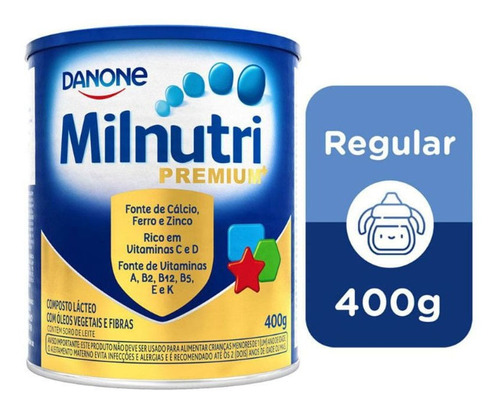 Milnutri Premium Composto Lácteo Infantil Lata 400g
