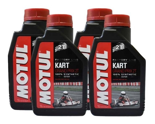 Aceite Motul Kart Grand Prix 100% Sintético Para Moto 2t 4l