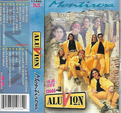 Grupo Aluvion Album Mentirosa Sello Magenta Cassette