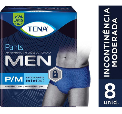 Fraldas para adultos descartáveis Tena  Descartável Pants Men P/M x 8 u