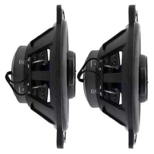 Kit 4 Alto Falantes 5' Hurricane + Rádio Bt Usb Aux + Antena