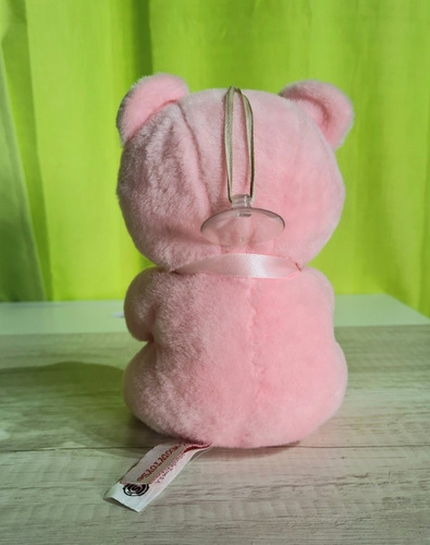Peluche Osito Te Quiero - Colgante Con Sopapa Rosa (Usado)
