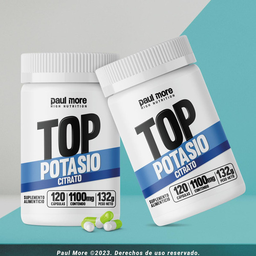 Imagen 3 de 6 de Citrato De Potasio 240 Cápsulas 1100mg. Despacho Gratis
