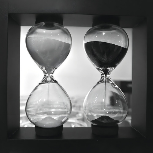 Ampulheta, conjunto de gerenciamento de tempo de 15 minutos