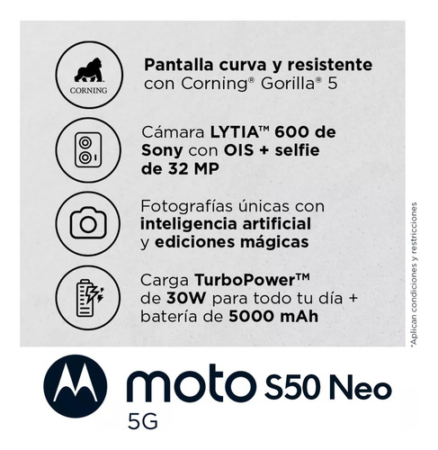Celular Motorola Moto S50 Neo 5g 256 Gb 8Gb Grey