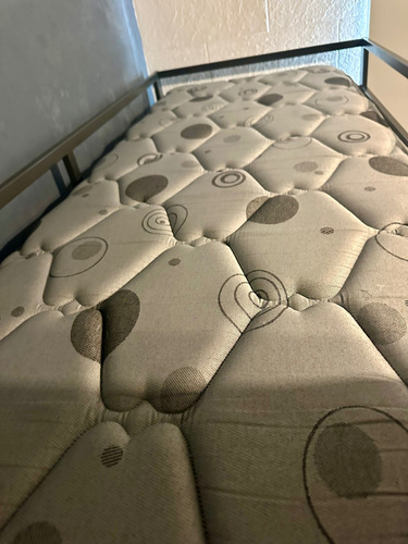 Cama Industrial Doble Con Colchones Gris Cama Doble Industrial (Usado)