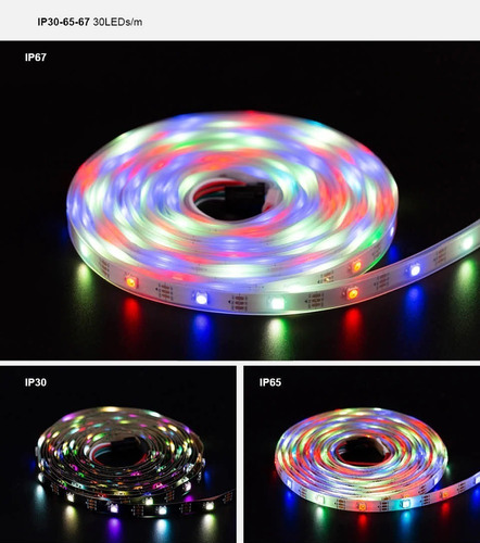 Imagen 2 de 9 de Cinta Led Rgbw 5m Ip30 Sk6812 60 Leds/m 5vdc