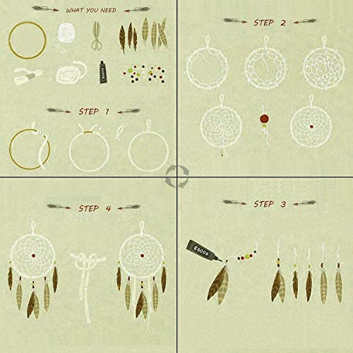 Aros De Macramé Atrapasueños, Manualidades De Metal R...