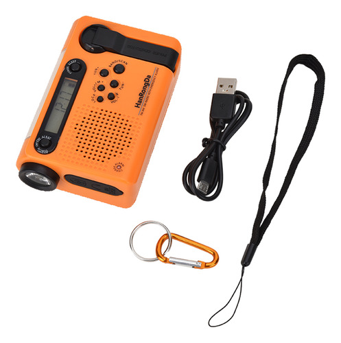 Set De Radio Fm Outdoor Con Radio Led Y Linterna De Alarma A