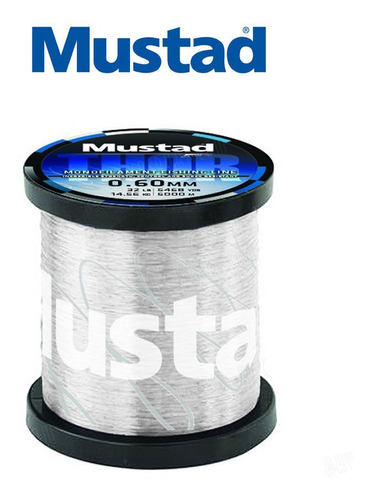 Tanza Nylon Mustad Thor Bobinas Pesca 0,50mm X 1/4 Lbs