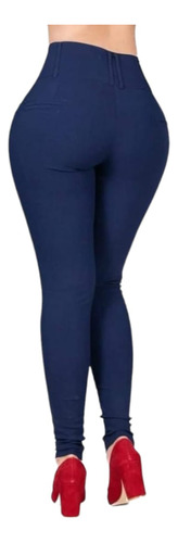 Pantalón De Vestir Dama De Color Strech Jeans Mujer