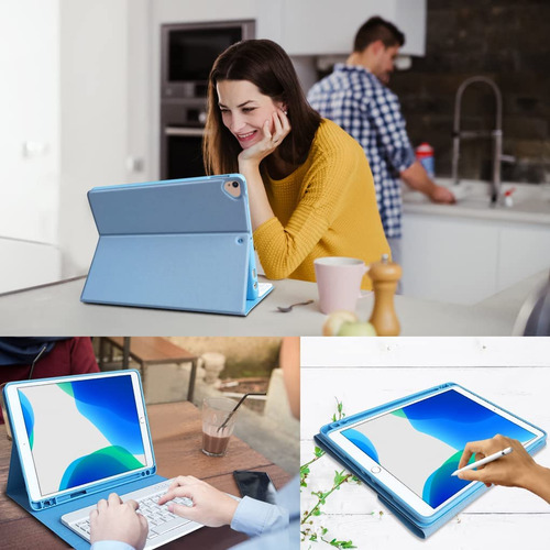 Funda Con Teclado Para iPad 10.2 / Pro 10.5 / Air 3 Kbcase