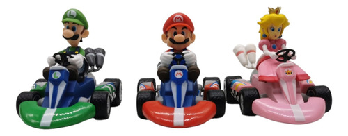 Mario Bros Kart Car Coches Carros Niños Colección X3